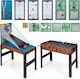 Costway Επιδαπέδιο Air Hockey Πολλαπλών Παιχνιδιών Ξύλινο