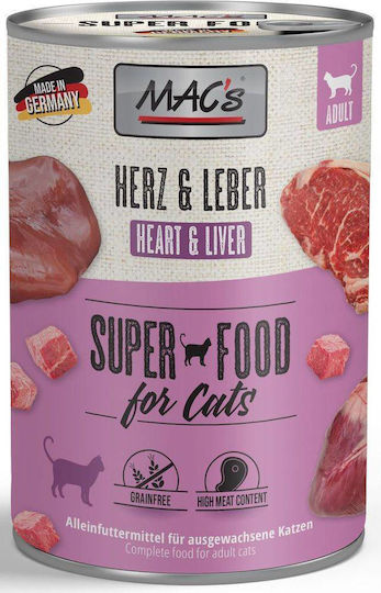Mac's Mac's Nasses Katzenfutter Dose mit Leber und Rindfleisch 400g