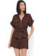 Long Sleeve Women's Shirt Brown