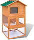 vidaXL 273757 Wooden Cage for Rabbits