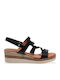 Sommer Damenplattformen Schwarze