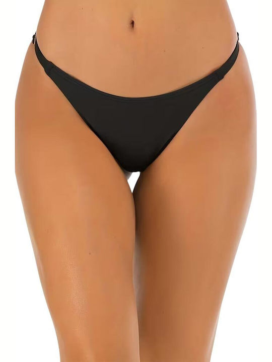 Bikini Inferioare Șir De Caractere Negru