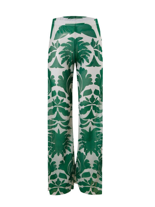Chicret Pantaloni Largi De Plajă Model Tropical Chicret Pantaloni Largi De Plajă Model Tropical