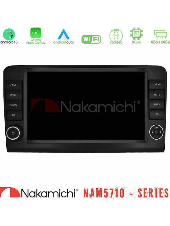 Nakamichi Car Audio System for Mercedes-Benz ML / GL Class Audi A5 2006-2011 Bluetooth USB WiFi GPS Apple CarPlay Android Auto with 9" Touch Screen