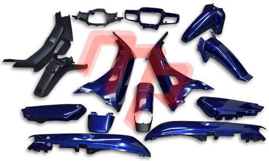 Kit of Plastics Suit Honda Astrea Dream 100 Blue Complete