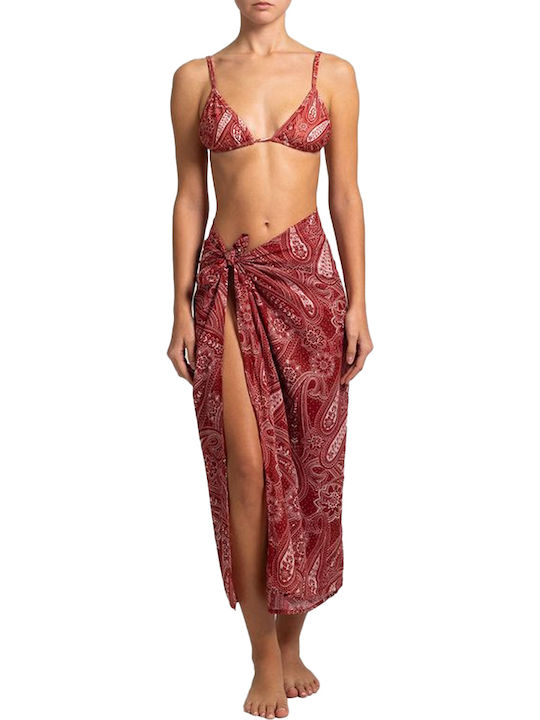 Stefania Frangista Jane Paisley Rotes Damen Pareo Sfc2627pr
