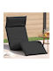 Multifunctional Bean Bag Sunbed Waterproof Black 175x54x8.5cm