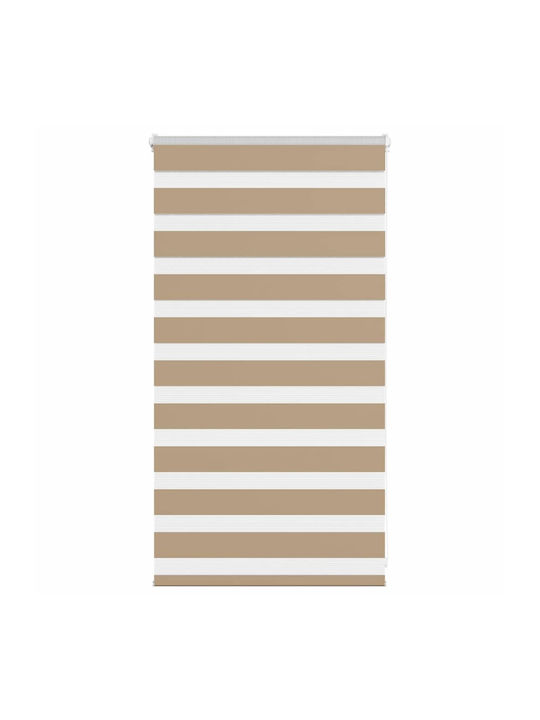 vidaXL Fabric Roller Blind in Brown Colour W75x...