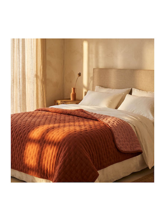 Easy Home Double Coverlet Microfiber Red 220x230cm
