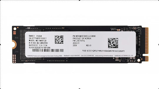 Samsung BM9C1 SSD 512GB Тип M.2 Със Свързване PCI Express 4.0 MZVMX512HCLV-00B00