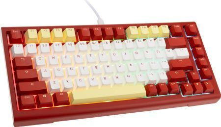 Ducky Tinker 75 Fallout Gaming Mechanical Keyboard Tenkeyless with Cherry MX2A Speed Silver Switches and RGB Lighting (English US) Nuka Cola Edition