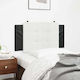 vidaXL Cushion for Headboard with Leather Black...