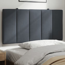 vidaXL LED-Kopfteilkissen Stoff Grau 100 x 45 cm