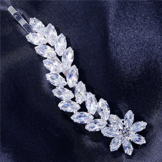 Bridal Hair Jewelry Zircon Stones Oval Cut Hairpin Ba04 Hair Duty Hrd-ba04
