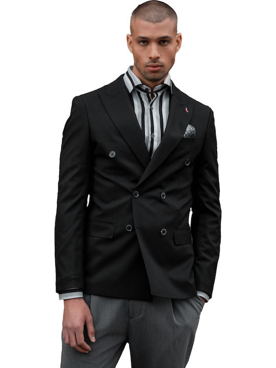 Vittorio Artist Summer Men's Suit Jacket Black ...