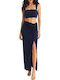 Ψηλόμεση Maxi Φούστα Blue