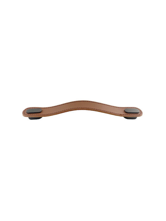 Viefe Oblong Λαβή Επίπλου από Δέρμα Beige Leather με Απόσταση Κέντρων 160mm 0507160P2631