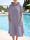 Aigaion Cotton Purple Beach Poncho
