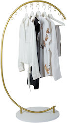 SteweHome Κρεμάστρα Δαπέδου από Μέταλλο Χρυσή 75x130cm SteweHome Κρεμάστρα Δαπέδου από Μέταλλο Χρυσή 75x130cm