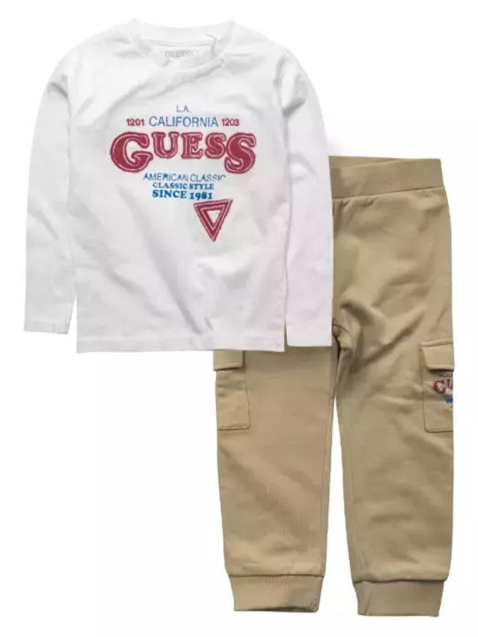 Kids Sweatpants Set White