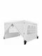 Costway Foldable Garden Gazebo with LEDs Beige 3x3m