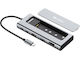 Sandberg 6in1 Travel Dock USB-C Dockingstation mit HDMI 4K PowerDelivery Ethernet Silber