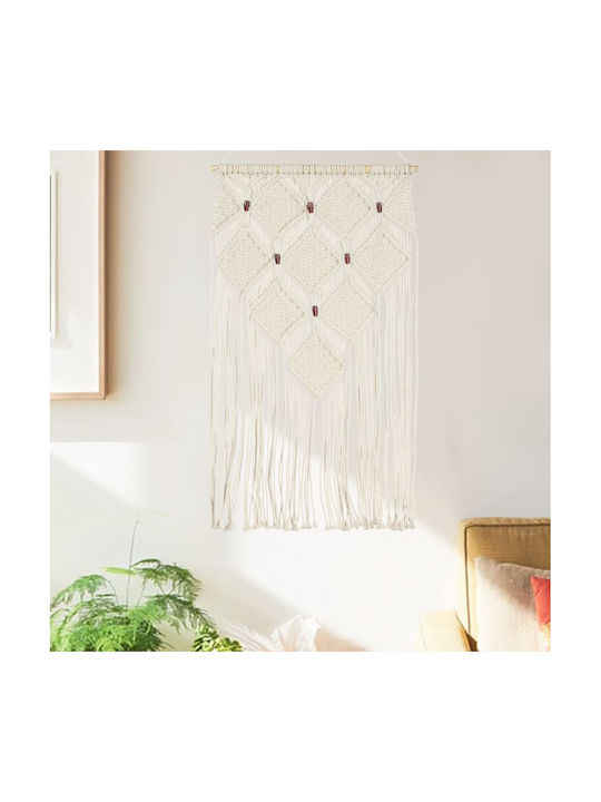 vidaXL Macrame Hanging Wall Decor Handmade from Fabric 80x40cm