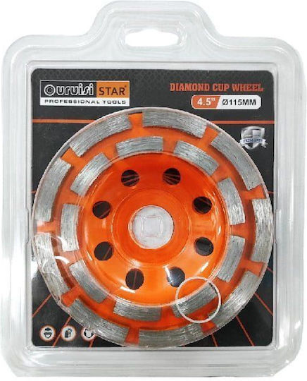 Uruisi Star Diamant-Schleifscheibe Für Baumaterialien 4.5" 115mm Diamond Cup Wheel Z694108