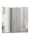Büroaufbewahrungsschublade und -schrank Holzschatten Grau 60x32x153cm