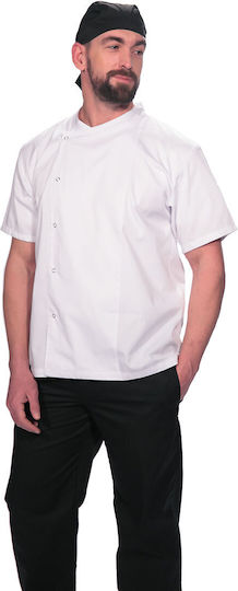 The Uniform Company Jachetă De Bucătar 100% Bumbac Alb