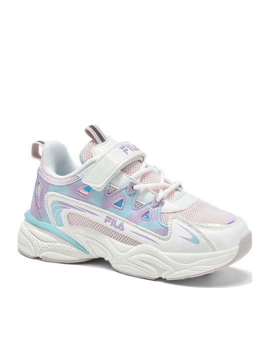 FILA Kids Sneakers with Hoop & Loop Closure Mul...