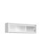 Nolroma 136 Wall Living Room Display Cabinet Made of Wood with Matte White Windowed 144x31x40cm