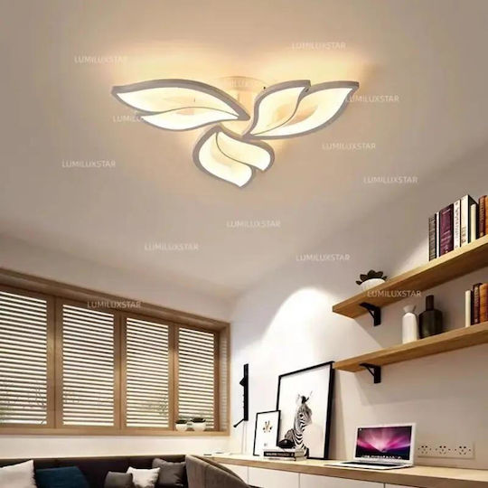 Luminastar Таванно Осветително Тяло Бяло с Интегриран LED и Дистанционно Управление