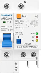 Întrerupător Automat De Circuit Protecție Electrică Arc Afdd Sinotimer Afdd2-63 C16 16a 4.5ka 230v Ac