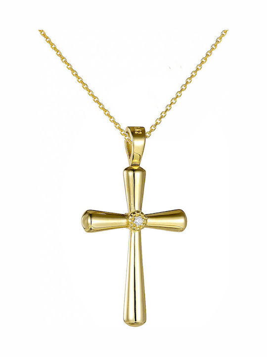 Gold Kreuz 9K Beidseitig Gold Kreuz 9K Beidseitig
