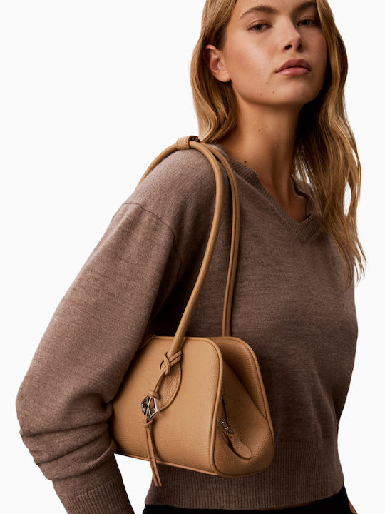Calvin Klein Дамска Чанта За Рамо Бежова