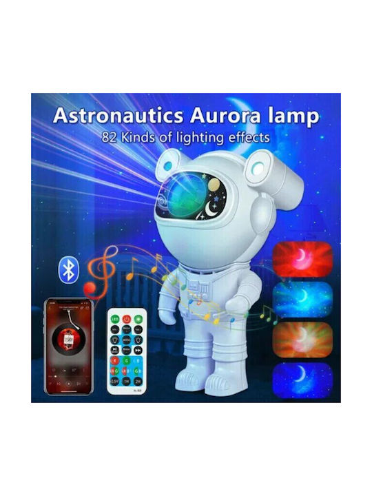 Lumină LED Rotativă Pentru Copii Proiector Cu Proiecție De Stele Albă 23cm