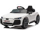 Audi RS e-tron GT Едноместна с Дистанционно Управление Лицензиранa 12 Волта Бяла