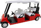 Golf Car Model 1:20 Metal Replica 4-person Golf Course