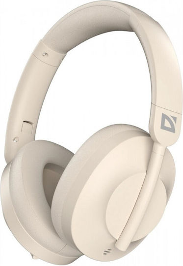 Defender FreeMotion B485 Wireless Wired Over Ear Headphones With 50 Hours Playing Time Beige