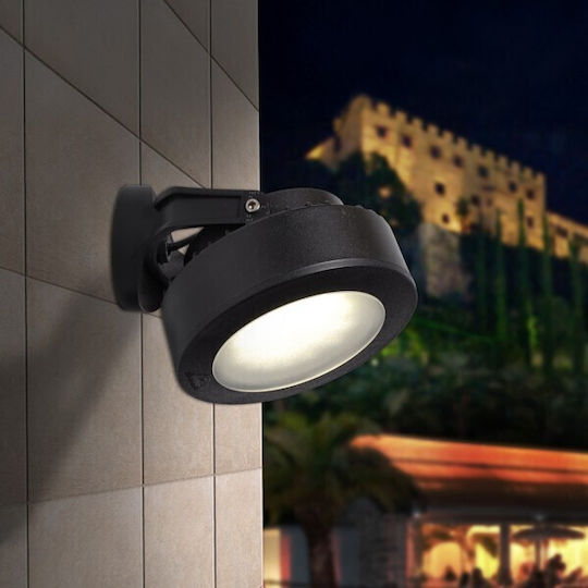 Eurolamp Wall-Mounted Outdoor Spotlight GX53 IP66 16.5x10x16.5cm