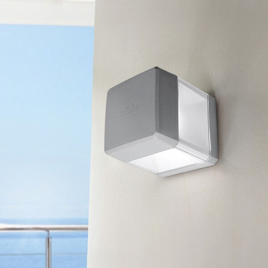 Eurolamp Wall-Mounted Outdoor Ceiling Lamp GX53 IP55 16.5x12.6x16.5 cm