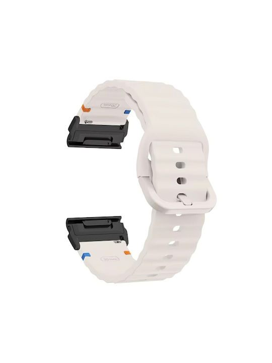 Silicone Strap Beige (Garmin Fenix 8 Garmin Fenix E)