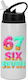 Sticlă Pentru Copii Six-Seven 600ml Alb Negru Capac