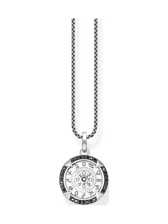 Thomas Sabo Lucky Charm Zodiac Sign Necklace in Silver with Zircon
