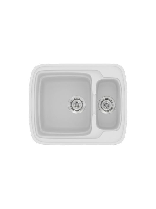 Sanitec Classic Drop-In Kitchen Sink Made of Li...