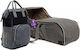SteweHome Diaper Bag-Changing Mat Shoulder/Handbag Gray 30cm