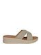 Γυναικεία Ανατομικά Σανδάλια Flatforms Χρυσά