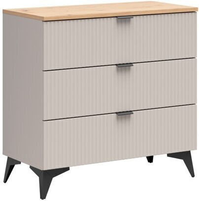 Bedroom Chest of Drawers from Wood & Metal Ruvmeli 104 Kashmir 85x41x82cm