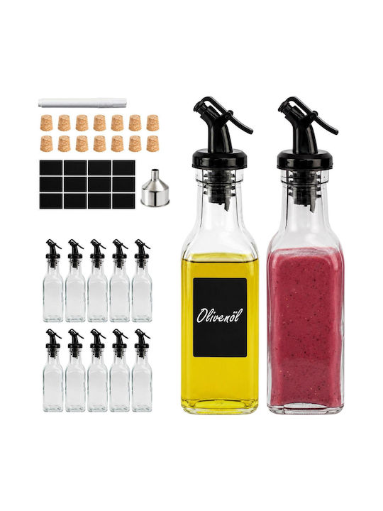 Relaxdays Σετ Λαδόξιδο Γυάλινο με Ροή 150ml